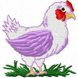 Chickens And Roosters Embroidery Design 7 Chickens And Roosters Embroidery Design 7